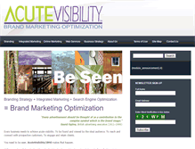 Tablet Screenshot of acutevisibility.com